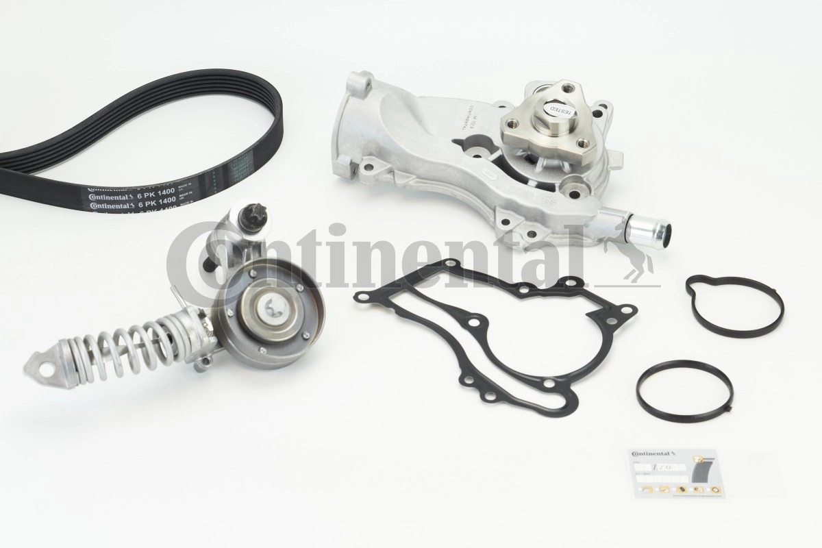 Water Pump + V-ribbed Belt Kit